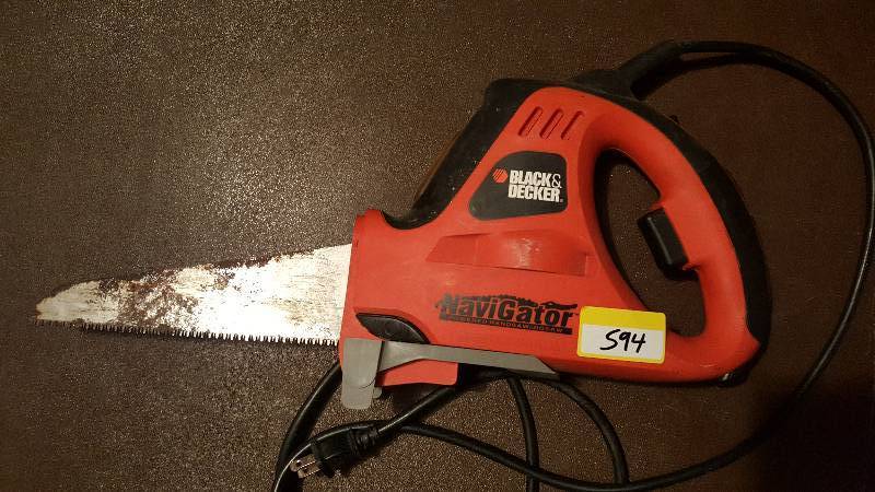 lot 594 image: Black & Decker Electric Hand Saw
