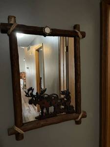 lot 2022 image: Moose mirror 33 x 25