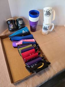 lot 2145 image: Koozies and plastic cups