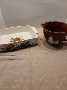 lot 2152 image: Casserole and pouring bowl
