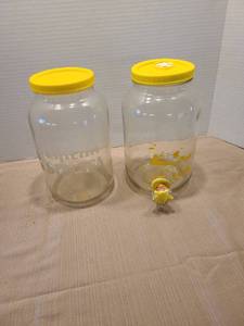 lot 2163 image: Two sun tea jars