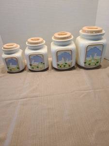 lot 2164 image: Ceramic cannisters