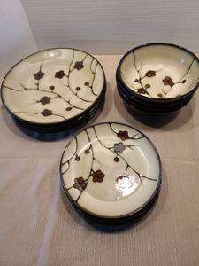 lot 2167 image: Stoneware dishes, 12 pc.