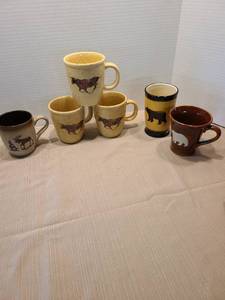 lot 2168 image: Six wildlife mugs