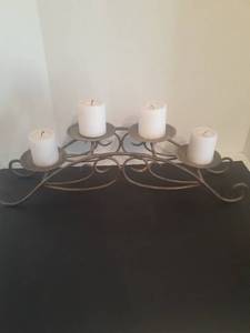 lot 2288 image: Candles with holder. 6 x 25 x 5