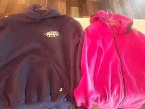 lot 2301 image: Ladies sweat jackets. Size medium and extra large