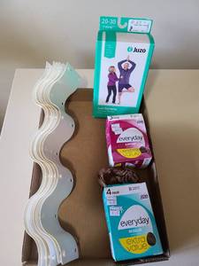 lot 2406 image: Sock drawer organizer, compression stockings NIB and panty hose