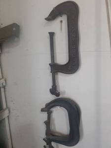 lot 3004 image: 3 large C clamps