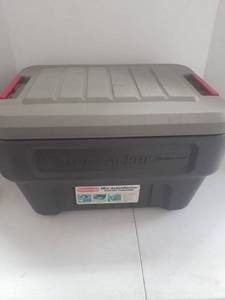 lot 3036 image: Rubbermaid Action Packer storage container