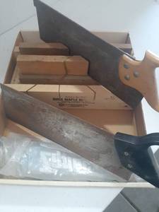 lot 3117 image: 2 Miter saws and holders