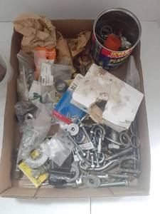 lot 3128 image: Miscellaneous bolts, nuts, hose clamps and more