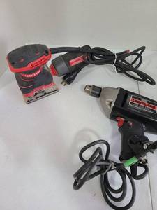lot 3228 image: Craftsman electric drill and sander