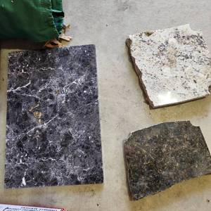 lot 3421 image: 3 Stone pieces largest is 12.5 x 18.5