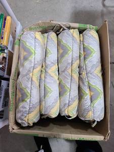 lot 3718 image: Four patio chair cushions