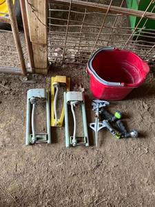 lot 4030 image: sprinklers, nozzles, and a bucket
