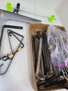lot 3215 image: Assorted brackets and stakes