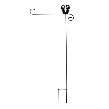 lot 121 image: Wrought Iron Flip Flops Garden Flag Stand