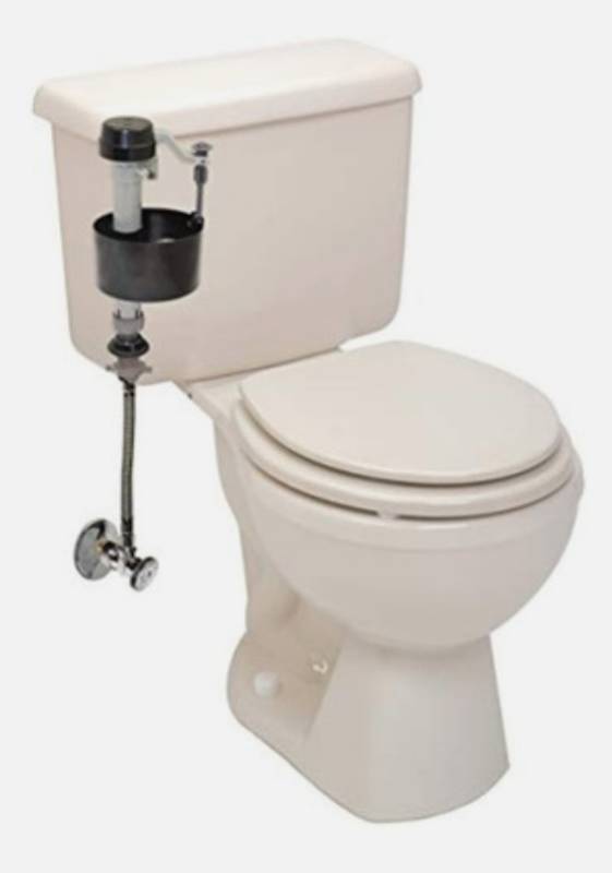 lot 108 image: Keeney Adjustable Anti-Siphon Toilet Fill Valve with Supply Line
