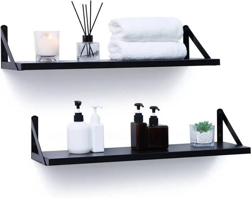 lot 38 image: Floating Shelves Set of 2