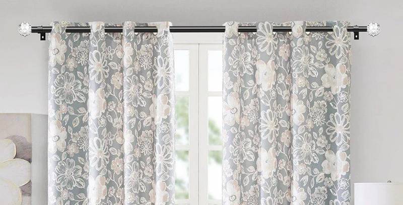 lot 85 image: knobelite (1 Pack) Curtain Rods with Acrylic Ball Finials