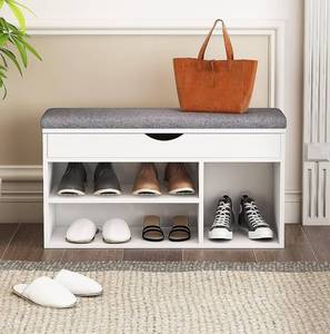 lot 8 image: WelFurGeer Shoe Bench with Cushion
