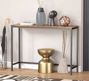 lot 23 image: Lifewit 39.4 Inch Narrow Console Table with Metal Frame