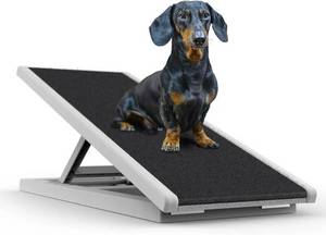 lot 41 image: Gliard Dog Stairs, Pet Stairs - Folding Ramp Height Adjustable