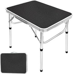 lot 53 image: Camp Field Aluminum Folding Small Table, Adjustable
