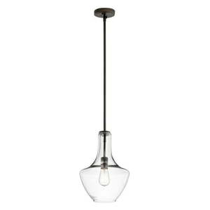 lot 56 image: Kichler Everly Pendant Light Clear Seedy Glass