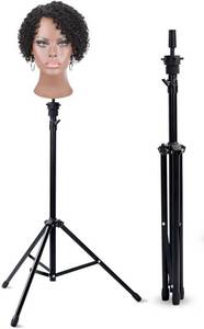 lot 96 image: Klvied Reinforced Wig Stand Tripod Mannequin Head Stand