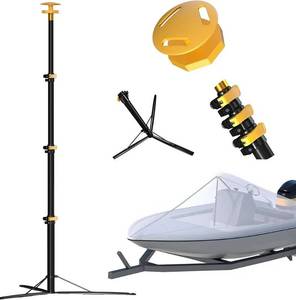 lot 97 image: Boat Cover Support Pole Stand System Stable Base, Height Adjustable