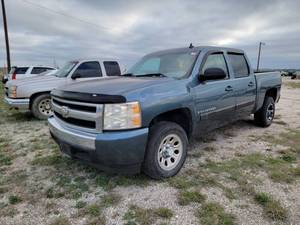 lot 10021 image: 2008 Chevrolet Silverado Crew Cab LS, Blue