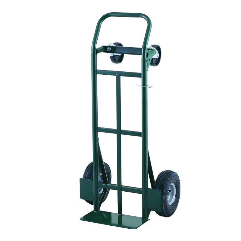 lot 6089 image: Harper Trucks 700 lb Capacity Super-Steel Convertible Hand Truck and Dolly with 10 Pneumatic Tires