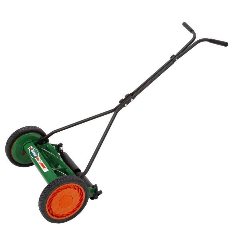 lot 6113 image: Scotts Lawn Mowers Scotts 16 inch Walk Behind Push Reel Lawn Mower 415-16S