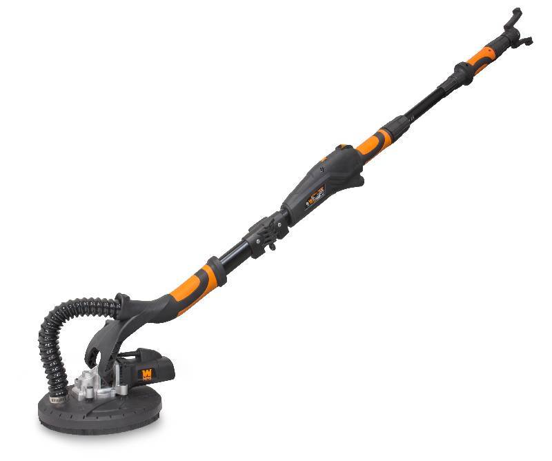 lot 6220 image: Variable Speed 5-Amp Drywall Sander with 15-Foot Hose used plugged in comes on inspect