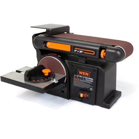 lot 6234 image: WEN 6502 4 x 36-Inch Belt with 6-Inch Disc Sander