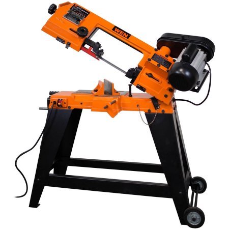 lot 6292 image: WEN 3970 Metal-Cutting Band Saw with Stand, 4 x 6