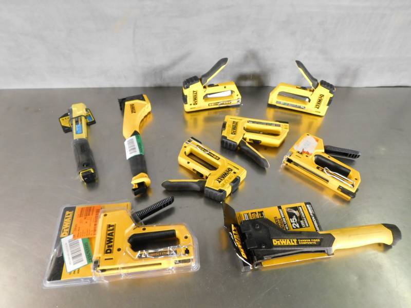 lot 6151 image: Large Lot of Dewalt Staplers