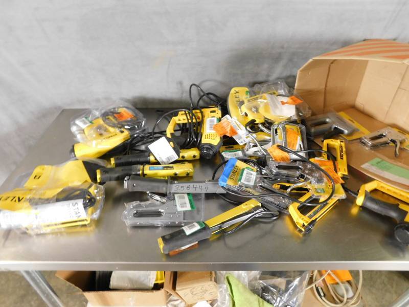 lot 6153 image: Large Lot of Dewalt and Stanley Staplers