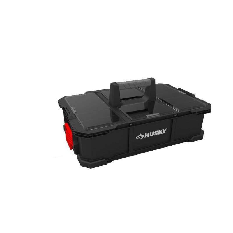 lot 6100 image: Husky 20 In. 12-compartments Stackable Nail Caddy, Black Model 17201392