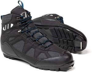 lot 15101 image: Whitewoods Unisex Adult 302 NNN Nordic Cross Country XC Touring Adventure Insulated Ski Boots, BlackBlue, Size 10.5