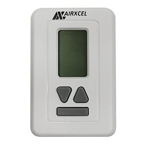 lot 15138 image: Airxcel Coleman-Mach 69-1251 Wall-Mount 12V DC Single Stage Digital Thermostat 9430-337 - HeatCool, White