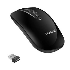 lot 15167 image: LeadsaiL Wireless Computer Mouse, 2.4G Portable Slim USB Mouse, Silent Click Cordless Mouse 3 Adjustable Levels, 4 Buttons Laptop Mouse for Windows Mac PC Notebook