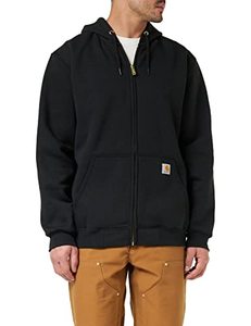 lot 15174 image: Carhartt Mens Loose Fit Midweight Full-Zip Sweatshirt - Black, Size Large