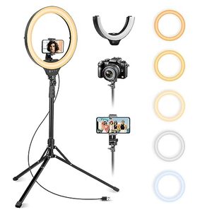 lot 15209 image: Aureday 14 Selfie Ring Light with 62 Tripod Stand and Phone Holder, Dimmable LED Phone Ringlight for MakeupVideo RecordingPhotography, Circle Lighting for All Cell Phones&Lightweight Cameras