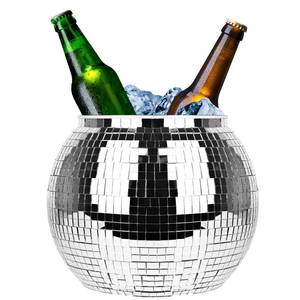 lot 15251 image: Disco Ball Ice Bucket Beverage Tubs Disco Ball Cup for Parties Large Retro Drink Bucket for Beer Cocktail Wine Champagne Cold Drinks, Disco Party Supplies Bar Cart Decor (One Size1)