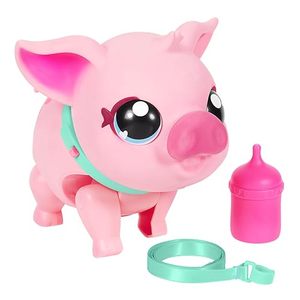 lot 15259 image: Little Live Pets - My Pet Pig Piggly  Soft and Jiggly Interactive Toy Pig That Walks, Dances and Nuzzles. 20 Sounds & Reactions. Batteries Included. for Kids Ages 4