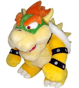 lot 15300 image: Little Buddy Super Mario All Star Collection 1423 Bowser Stuffed Plush, 10,Multi-Colored