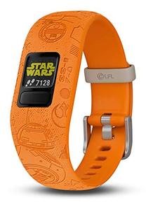 lot 15309 image: Garmin vivofit jr. 2, Kids FitnessActivity Tracker, 1-Year Battery Life, Adjustable Band, Star Wars Light Side, Bright Orange