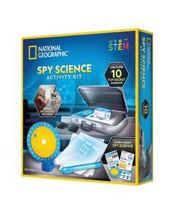 lot 15336 image: NATIONAL GEOGRAPHIC Spy Science Kit - Kids Spy Activity Set, Complete 10 Secret Spy Missions with Spy Gadgets for Kids &amp Spy Gear, Kids Detective Kit, Science Kits for Kids, Pretend Play
